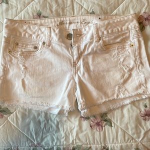 White American Eagle Jean Shorts